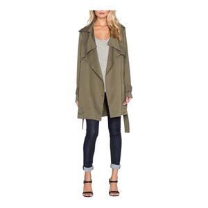VIKTORIA + WOODS Revolve Olive Solitude Short Trench Coat Green Size 1 US 4